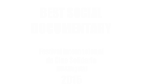 Best Social Documentary. Festival Internacional de Cine Solidario KO&Digital